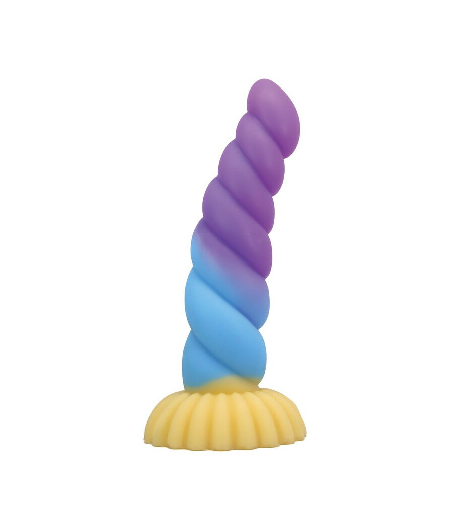 POWER MONSTERS - UNICÓRNIO TRICOLOR FANTASIA DE SILICONE 22 CM Ø 5 CM