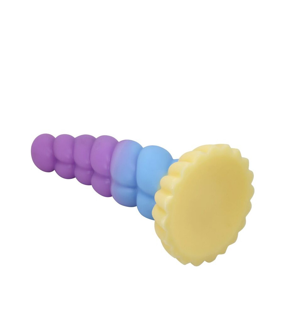 POWER MONSTERS - UNICORN TRICOLOR FANTASY SILICONE DILDO 22 CM Ø 5 CM