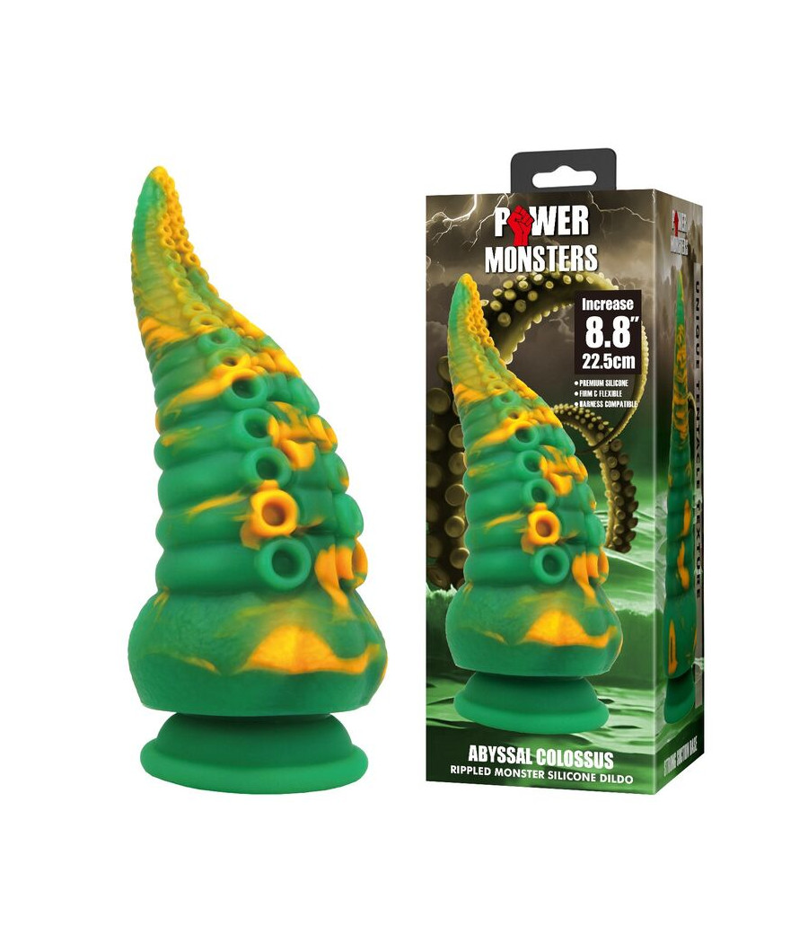 POWER MONSTERS - ABYSSAL COLOSSUS BICOLOR FANTASY SILICONE DILDO 22,5 CM Ø 6 CM