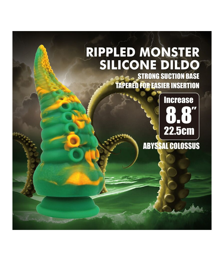 POWER MONSTERS - ABYSSAL COLOSSUS BICOLOR FANTASY SILICONE DILDO 22,5 CM Ø 6 CM