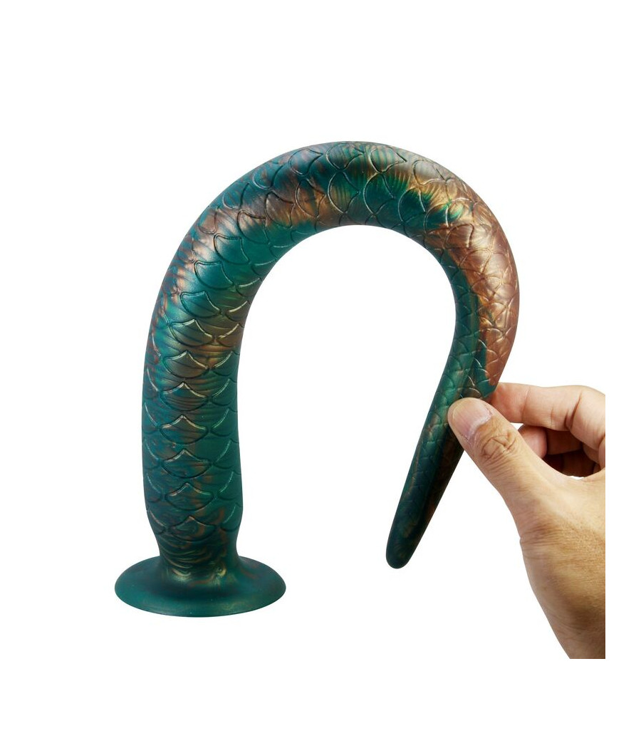 POWER MONSTERS - WILDWYRM TAIL BICOLOR FANTASY SILICONE DILDO 47 CM Ø 4 CM