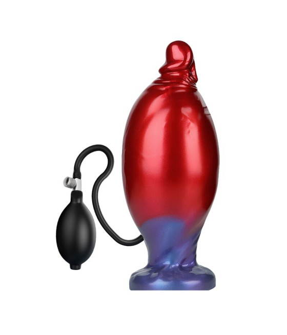 POWER MONSTERS - SHADOW BEHEMOTH DILDO GONFIABILE IN SILICONE BICOLORE 22 CM Ø 5 CM