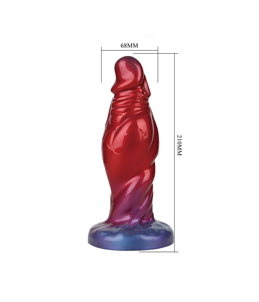 POWER MONSTERS - SHADOW BEHEMOTH DILDO GONFIABILE IN SILICONE BICOLORE 22 CM Ø 5 CM