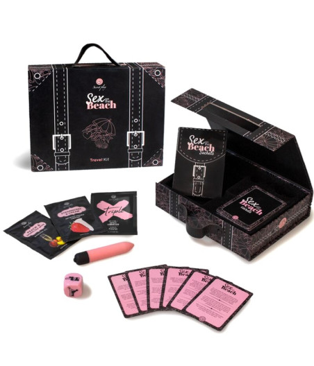 SECRETPLAY - KIT DE VOYAGE SEXE SUR LA PLAGE (ES/EN/DE/FR/NL/PT)