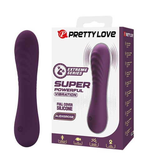 PRETTY LOVE - ALEXISROSE RECHARGEABLE VIBRATOR 10 FUNCTIONS PURPLE