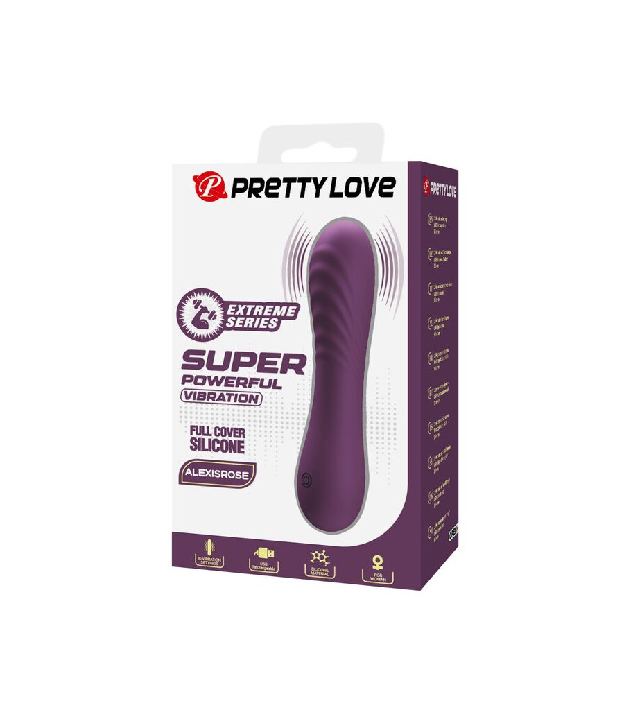 PRETTY LOVE - ALEXISROSE RECHARGEABLE VIBRATOR 10 FUNCTIONS PURPLE