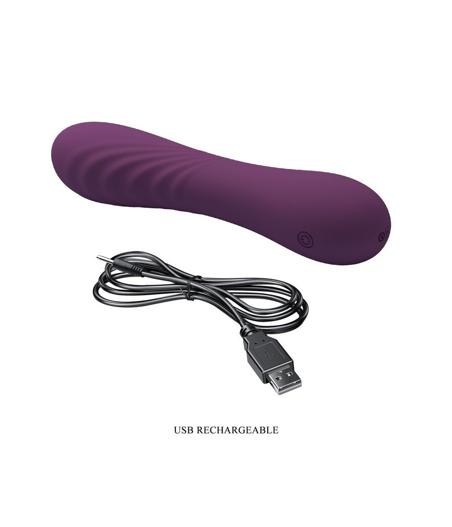 PRETTY LOVE - ALEXISROSE RECHARGEABLE VIBRATOR 10 FUNCTIONS PURPLE