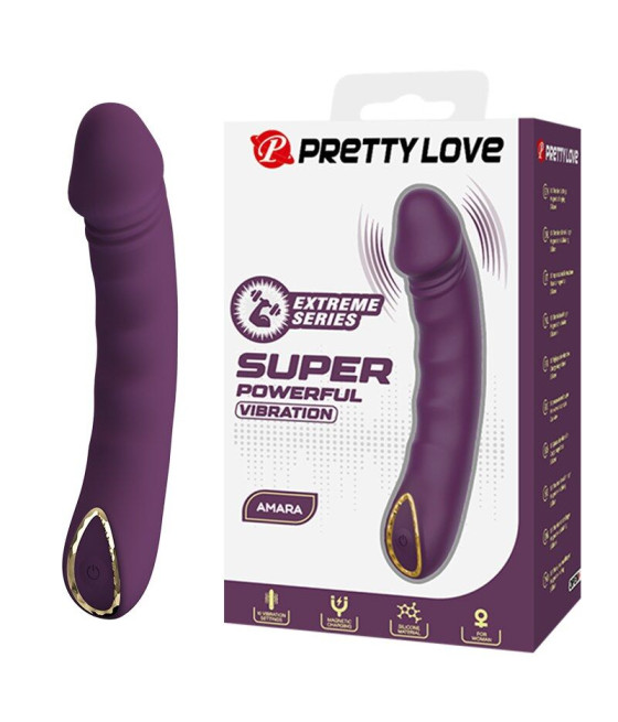 PRETTY LOVE - AMARA RECHARGEABLE VIBRATOR 10 FUNCTIONS PURPLE