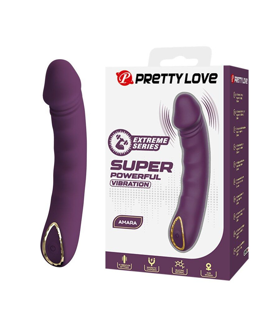PRETTY LOVE - AMARA RECHARGEABLE VIBRATOR 10 FUNCTIONS PURPLE