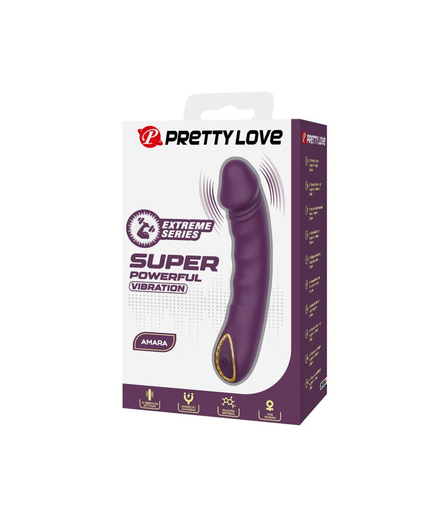 PRETTY LOVE - AMARA RECHARGEABLE VIBRATOR 10 FUNCTIONS PURPLE