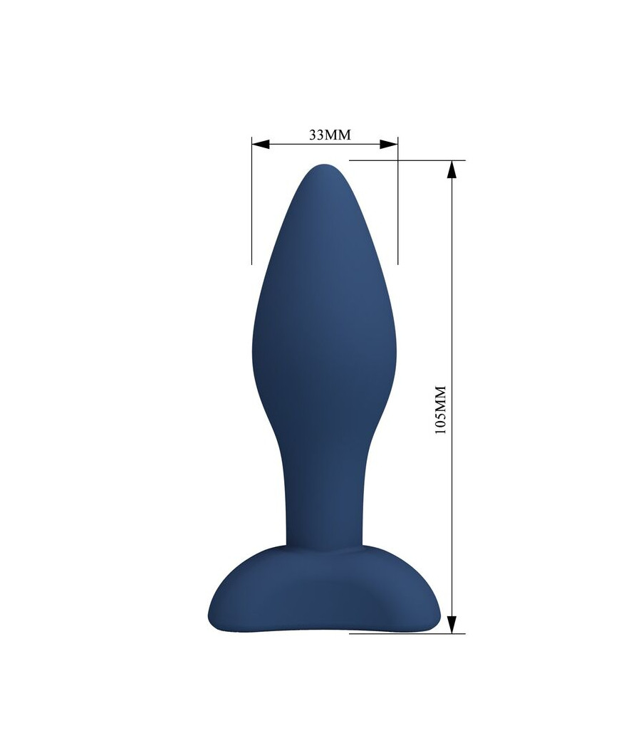 MR PLAY - TAPERED SILICONE ANAL PLUG BLUE M