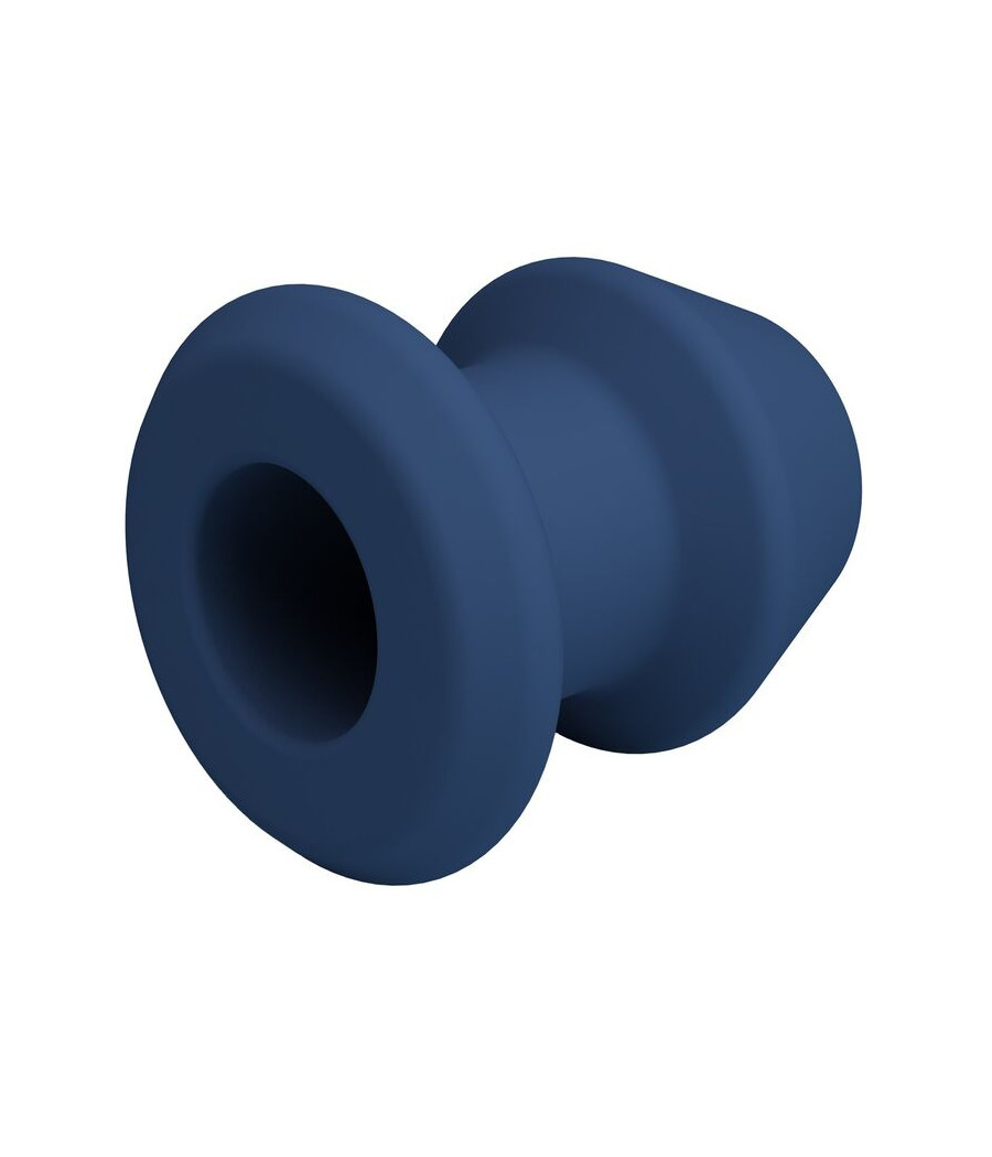 MR PLAY - JACK BLUE SILICONE HOLLOW ANAL PLUG SIZE M