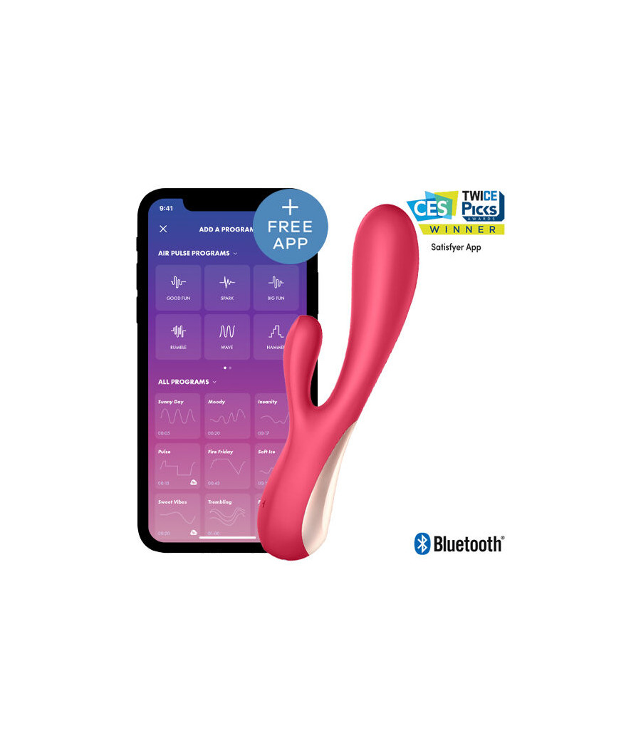 SATISFYER - MONO FLEX ROJO CON APP