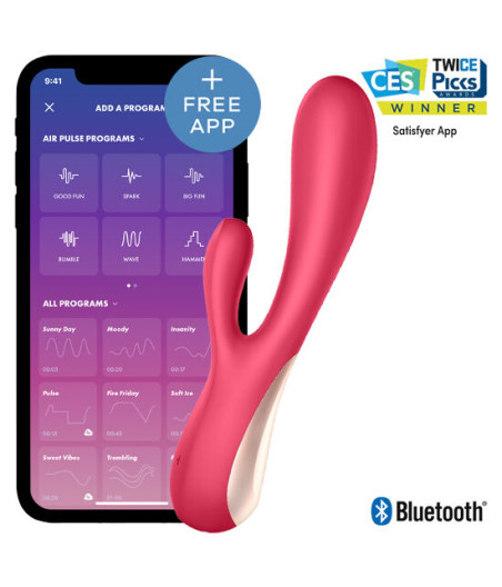 SATISFYER - MONO FLEX ROSSO CON APP