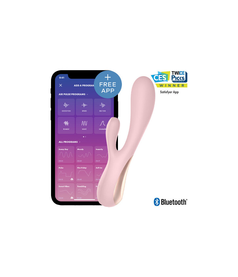 SATISFYER - MONO FLEX ROSA CON APP