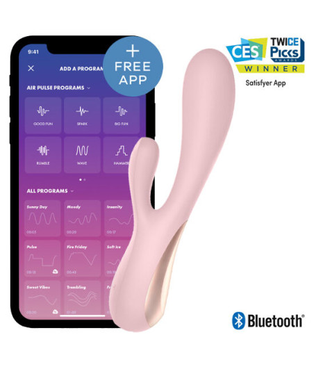SATISFYER - MONO FLEX ROSA CON APP
