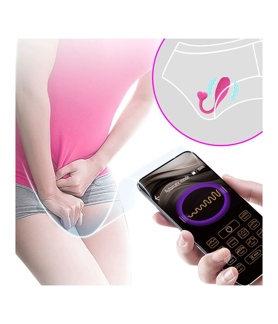 PRETTY LOVE - APP-GESTEUERTES ROSA FISHER-VIBRATIONS-EI