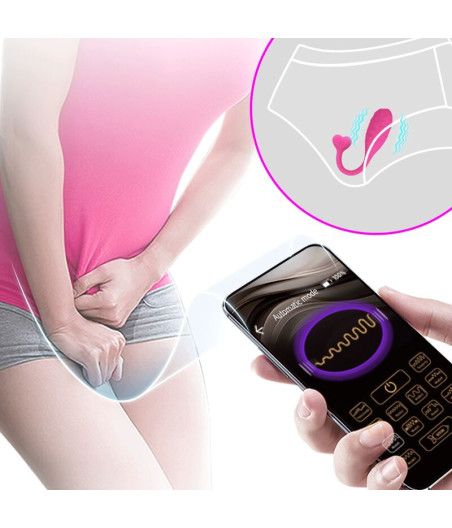 PRETTY LOVE - APP-GESTEUERTES ROSA FISHER-VIBRATIONS-EI