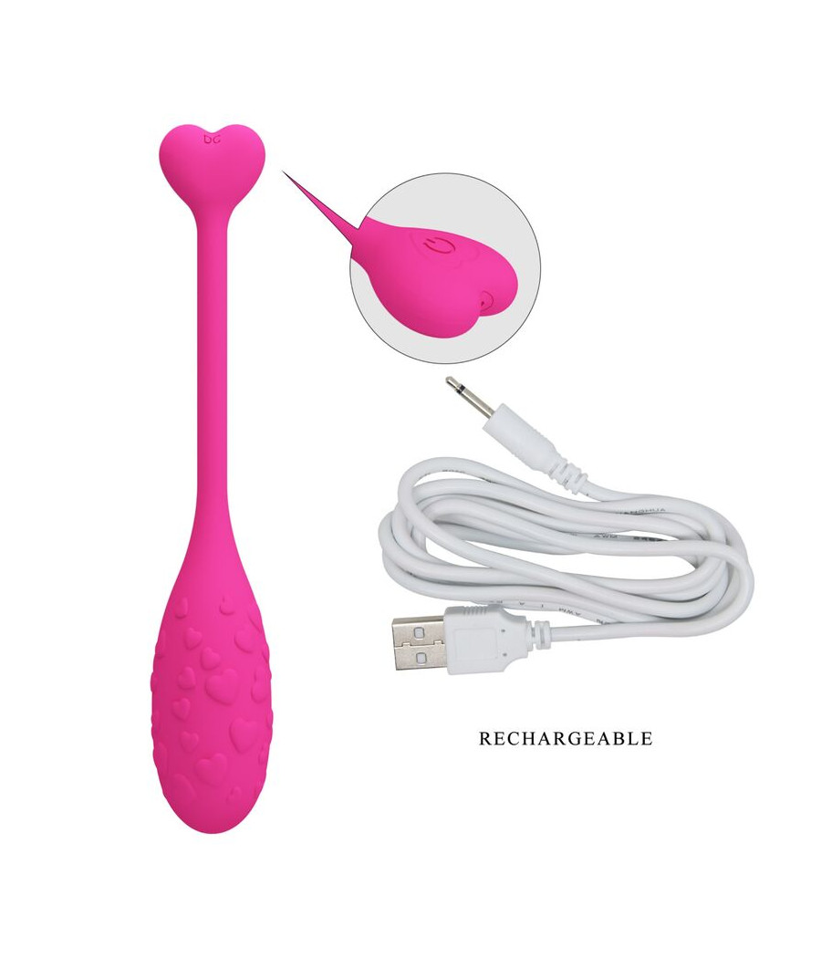 PRETTY LOVE - HUEVO VIBRADOR PESCADOR ROSA CONTROLADO POR APP