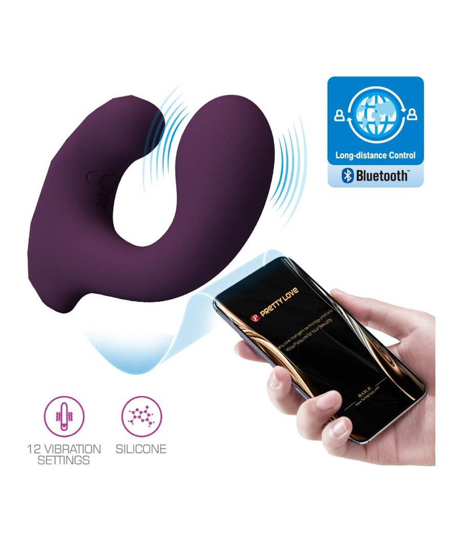 PRETTY LOVE - BILLY CONTROLE REMOTO VIBRATION ROXO APLICATIVO GRÁTIS