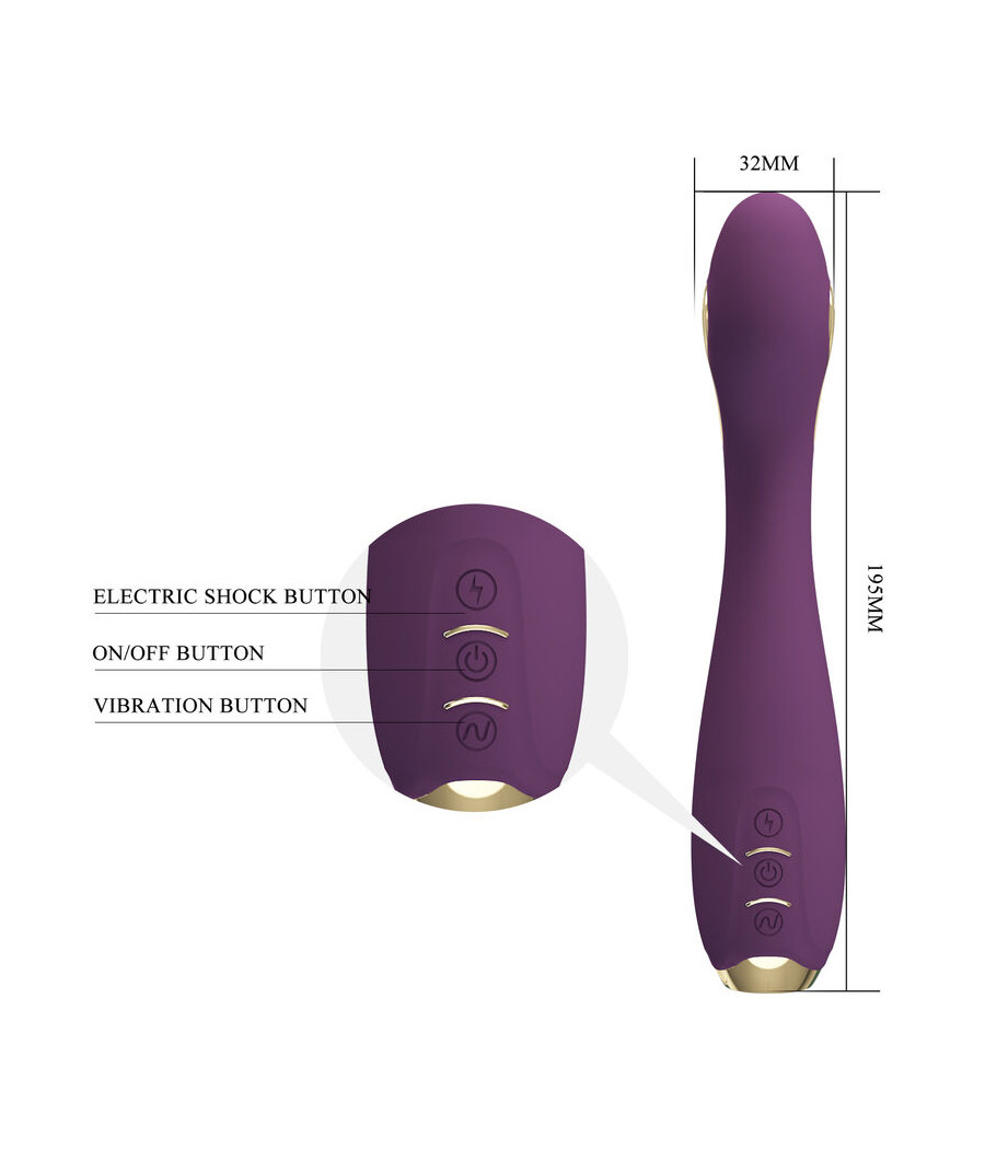 PRETTY LOVE - HECTOR ELECTROSHOCK VIBRATOR BY APP CONTROL PURPLE