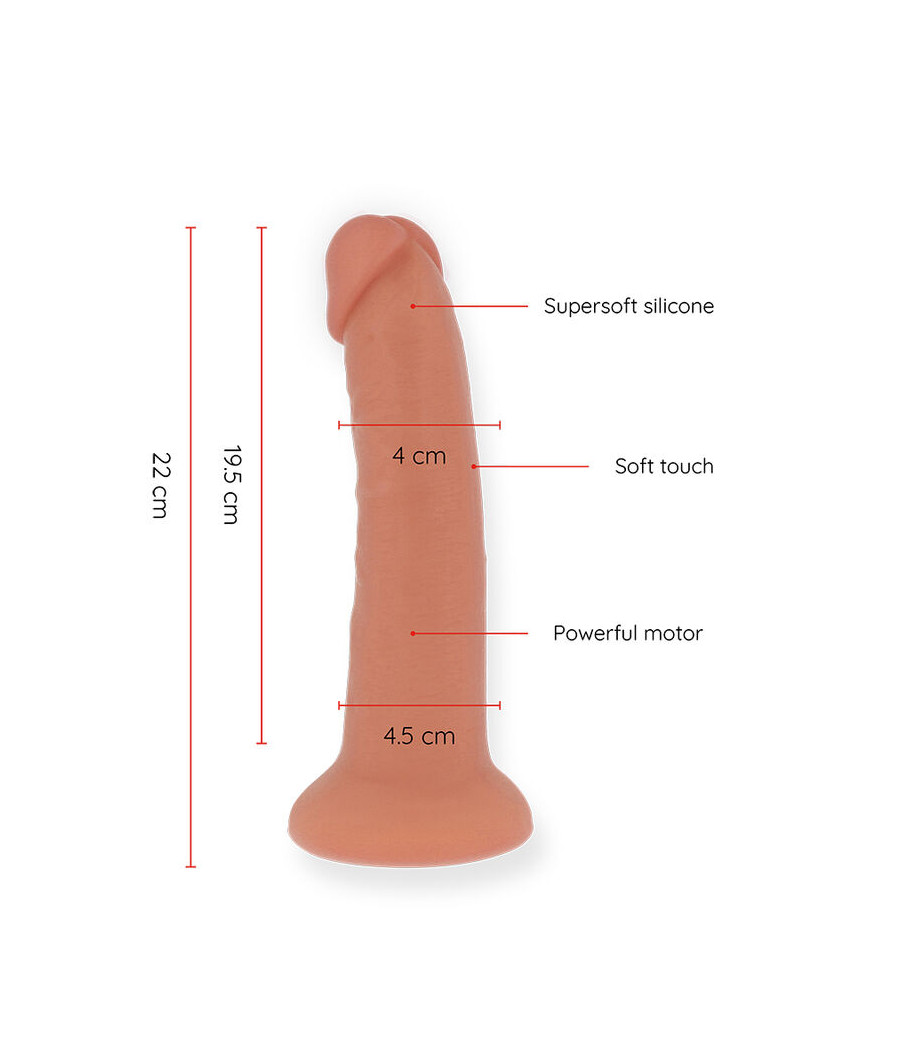 ONINDER - DILDO VIBRATORE GRANDE BOGOTÁ 9 VELOCITÀ NATURALE 22 CM -O- 4.5 CM - APP GRATUITA