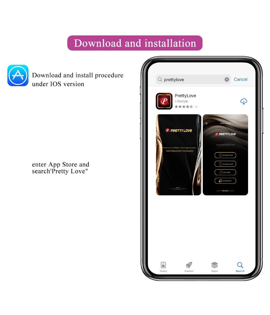 PRETTY LOVE - LEVIATHAN APP CONTROLLED VIBRATOR PURPLE