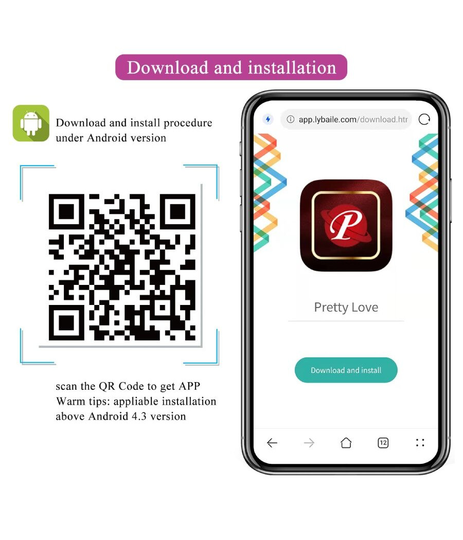 PRETTY LOVE - LEVIATHAN APP-GESTEUERTER VIBRATOR LILA