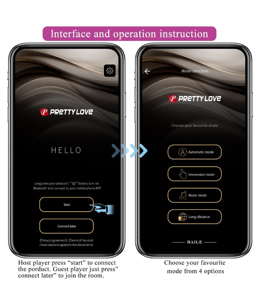 PRETTY LOVE - VIBRADOR CONTROLADO POR APLICATIVO LEVIATHAN ROXO