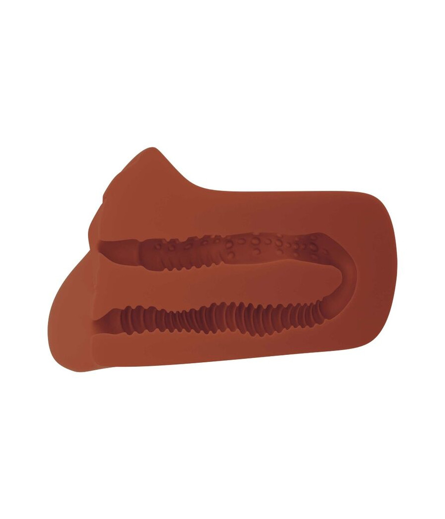 PDX PLUS - MASTURBATEUR DOUBLE MARRON CHOISISSEZ VOTRE PLAISIR