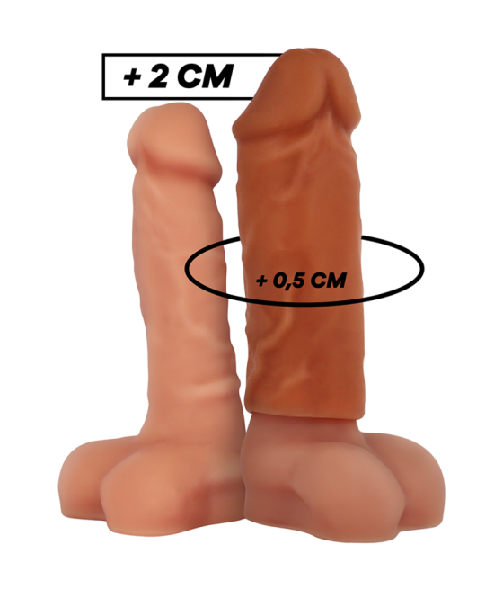 VIRILXL - EXTENSÃO DE PÊNIS DE SILICONE LÍQUIDO V3 MARROM