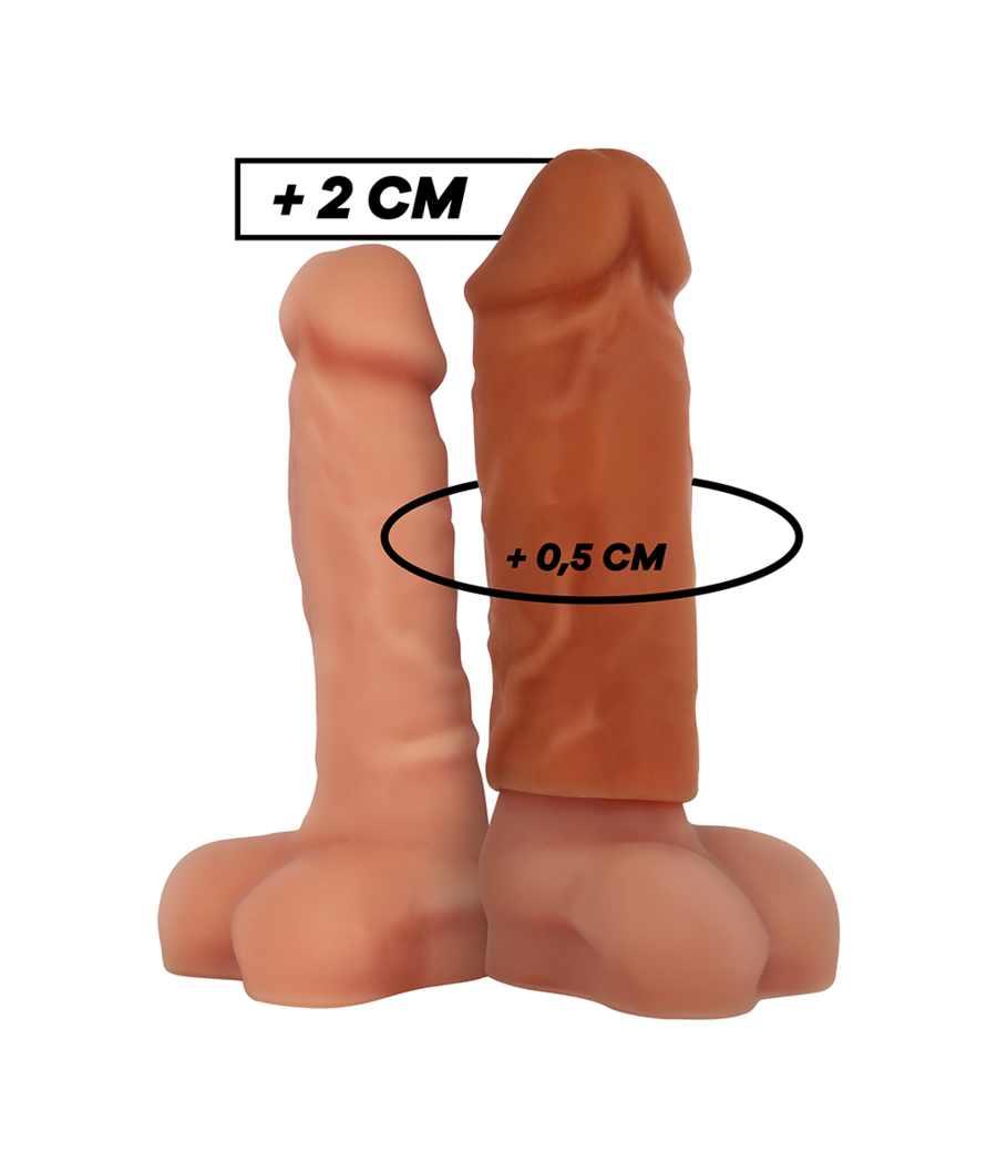 VIRILXL - EXTENSÃO DE PÊNIS DE SILICONE LÍQUIDO V3 MARROM