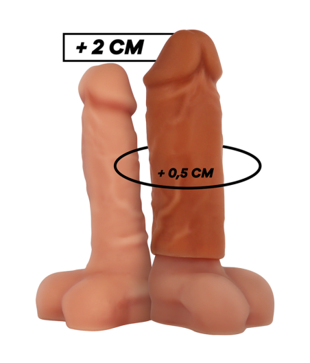 VIRILXL - EXTENSÃO DE PÊNIS DE SILICONE LÍQUIDO V3 MARROM