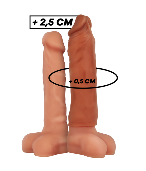 VIRILXL - ESTENSIONE DEL PENE IN SILICONE LIQUIDO V5 MARRONE