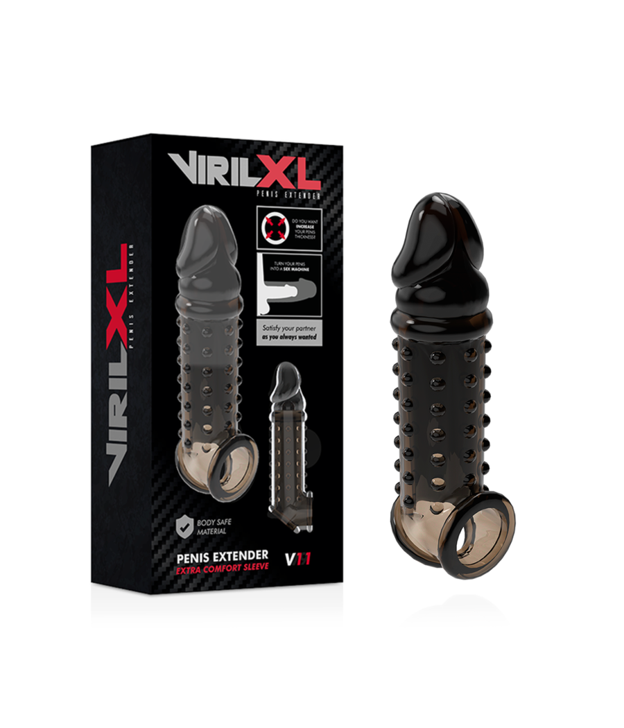 VIRILXL - EXTENSION ET GAINE DE PÉNIS V11 NOIR