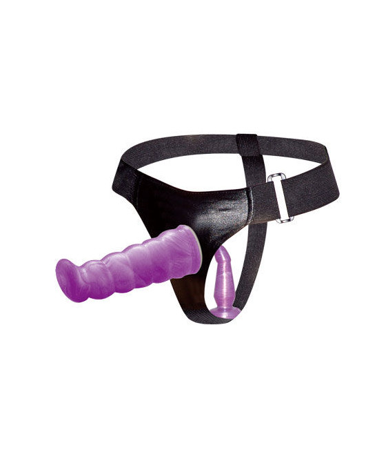 BAILE - PETTORINA ANALE E VAGINALE FEMMINILE LILLA PUNTO G 17 CM