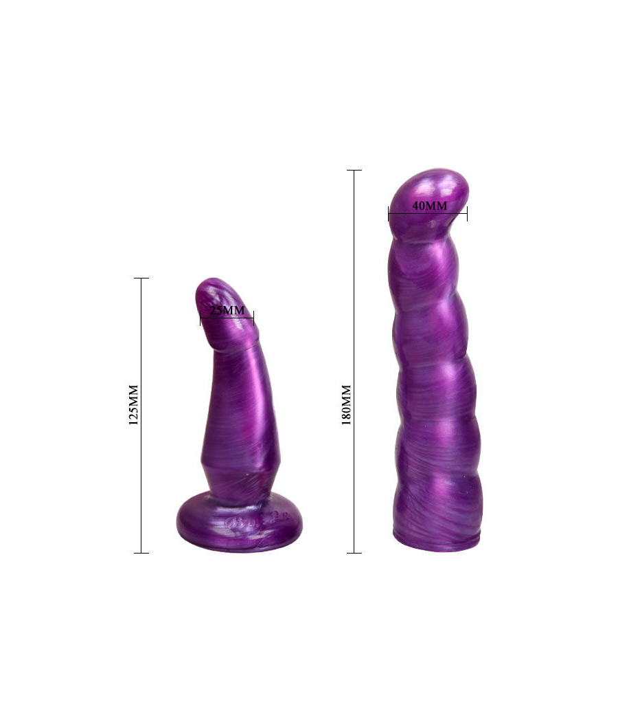 BAILE - WEIBLICHES ANAL UND VAGINALGESCHIRR FLIEDER G-PUNKT 17 CM