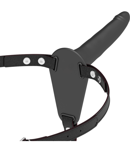 FETISH SUBMISSIVE HARNESS - SCHWARZES SILIKON 15 CM