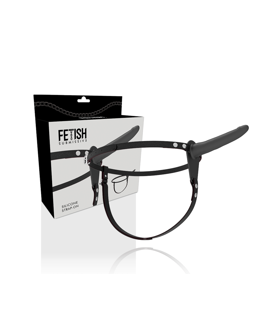 FETISH SUBMISSIVE HARNESS - SILICONE NOIR 15 CM