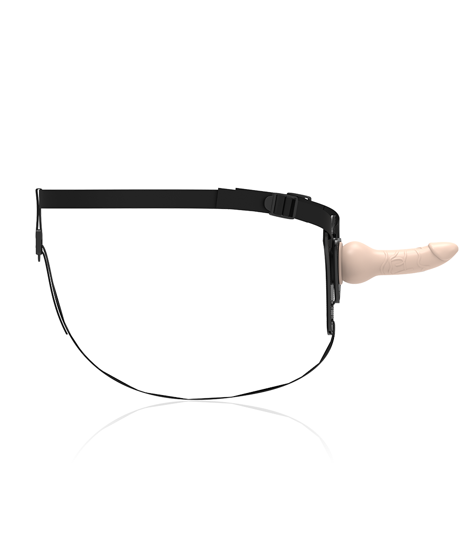 FETISH SUBMISSIVE HARNESS - FLESH REALISTIC SILICONE 16 CM