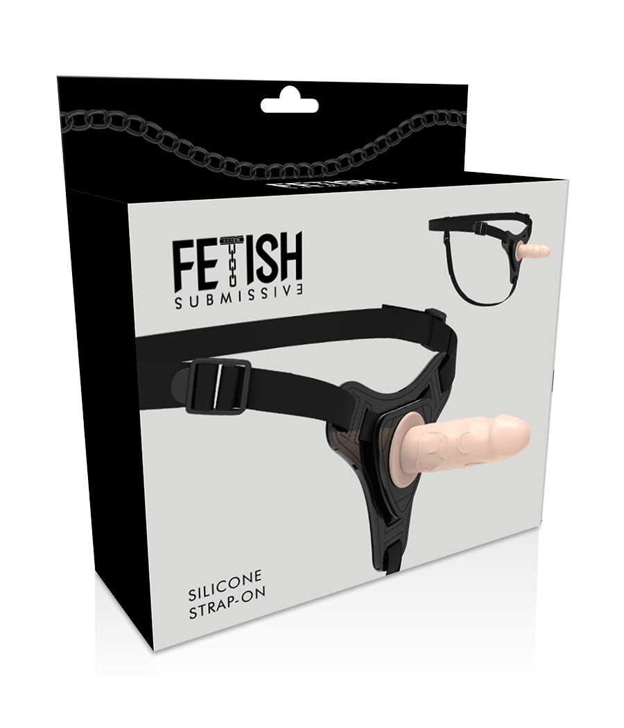 FETISH SUBMISSIVE HARNESS - SILICONE FLESH REALISTICO 12,5 CM