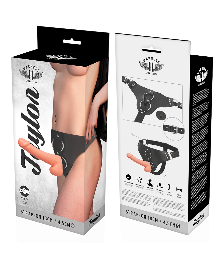 HARNESS ATTRACTION - ARNÉS  TAYLOR DELUXE 18 CM -O- 4.5 CM