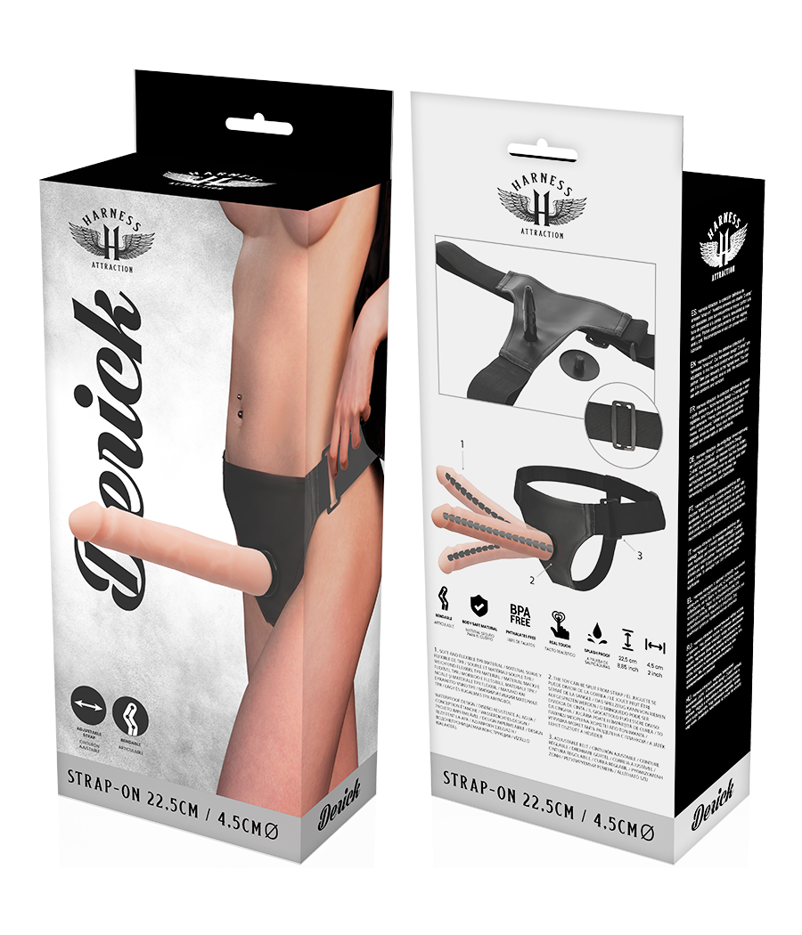 HARNESS ATTRACTION - DERICK ARTICULABLE FLESH 22.5 CM -O- 4.5 CM
