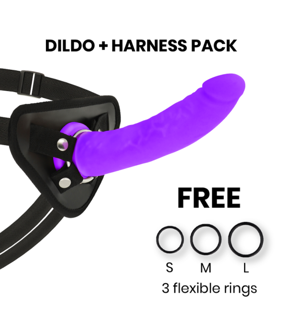 DELTA CLUB - TOYS ARNES + DONG PURPLE SILICONE 20 CM -O- 4 CM