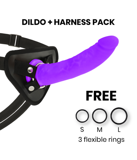 DELTA CLUB - TOYS ARNES + DONG PURPLE SILICONE 20 CM -O- 4 CM