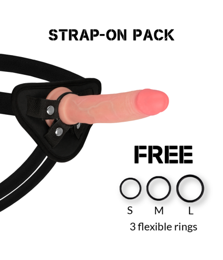 ROCKARMY - HARNESS + FLÜSSIGER SILIKONDILDO PREMIUM AVENGER 19 CM -O- 3.98 CM