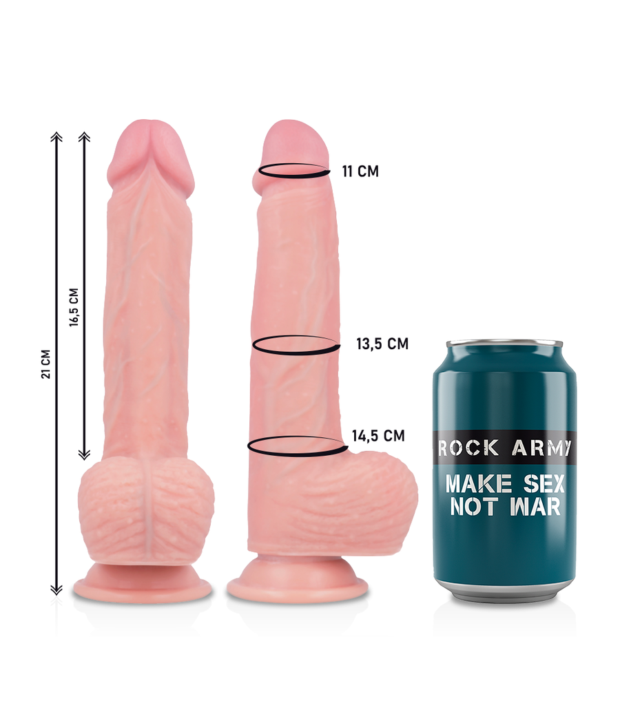 ROCKARMY - IMBRACATURA + SILICONE LIQUIDO PREMIUM SPITFIRE REALISTICO 21 CM -O- 4.62 CM