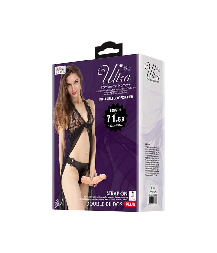 BAILE - ULTRA LEIDENSCHAFTLICHER DOPPELTE DILDOS MIT HARNESS