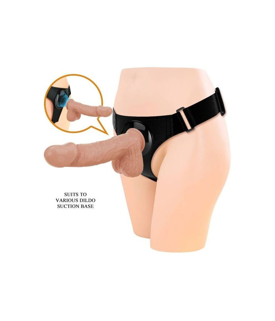 PRETTY LOVE - HARNESS BRIEFS UNIVERSAL HARNESS WITH DILDO JERRY 21.8 CM NATURAL