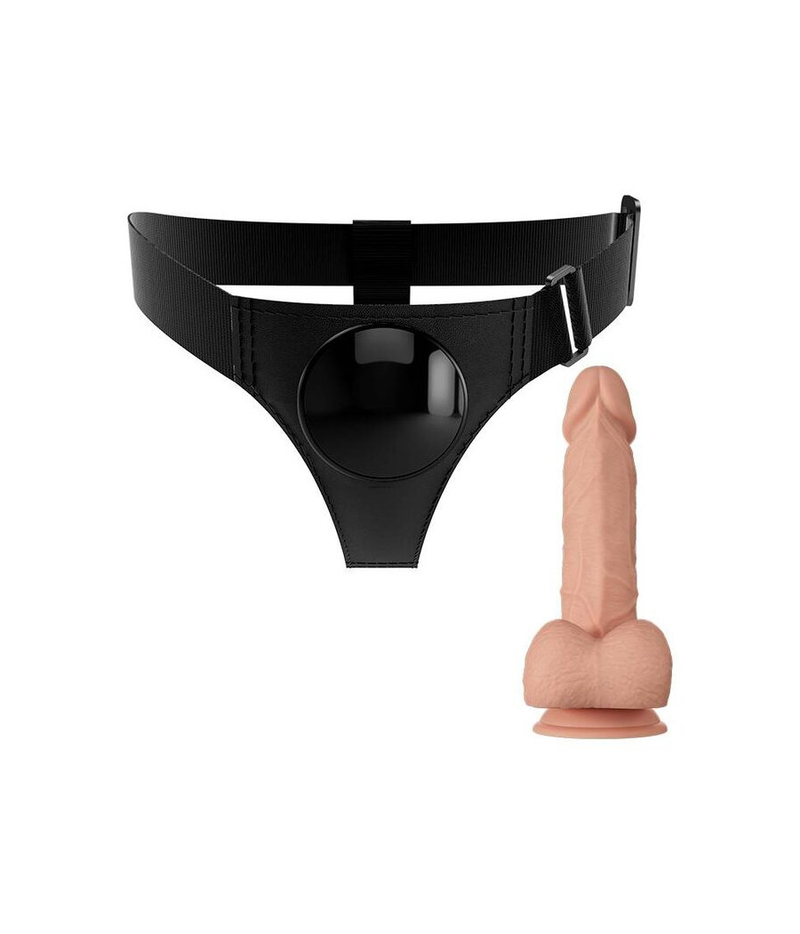 PRETTY LOVE - HARNESS-HOSE UNIVERSAL-HARNESS MIT DILDO JERRY 21.8 CM NATUR